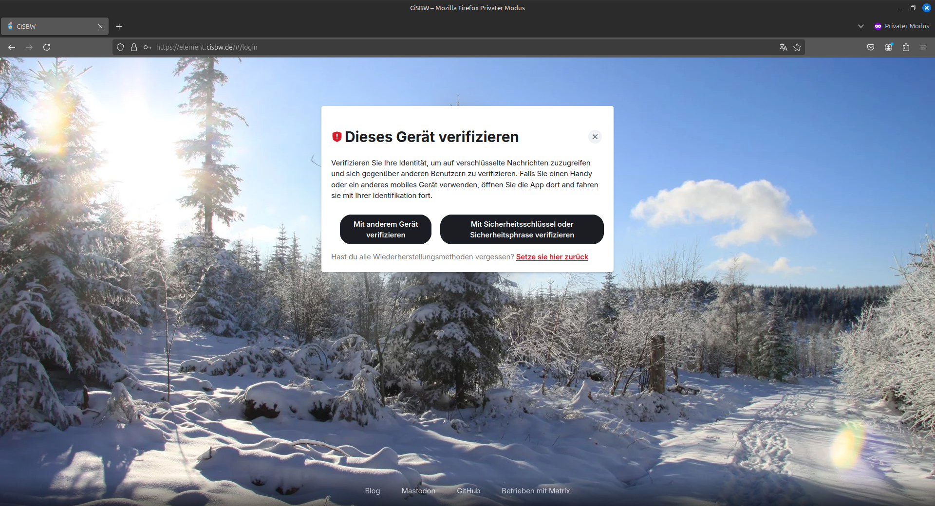 Anzeige Gerät verifizieren